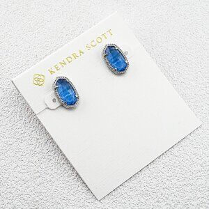 Kendra Scott Light Blue Cat��s Eye Stud Earrings
